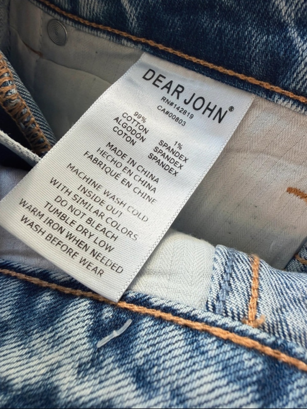 Dear John Size 29 Riverton Light Wash Straight Leg Jeans - Picture 10 of 11